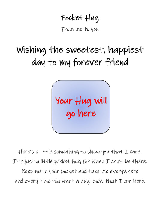 "Wishing the sweetest, happiest day to my forever friend"